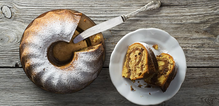 marble-cake top